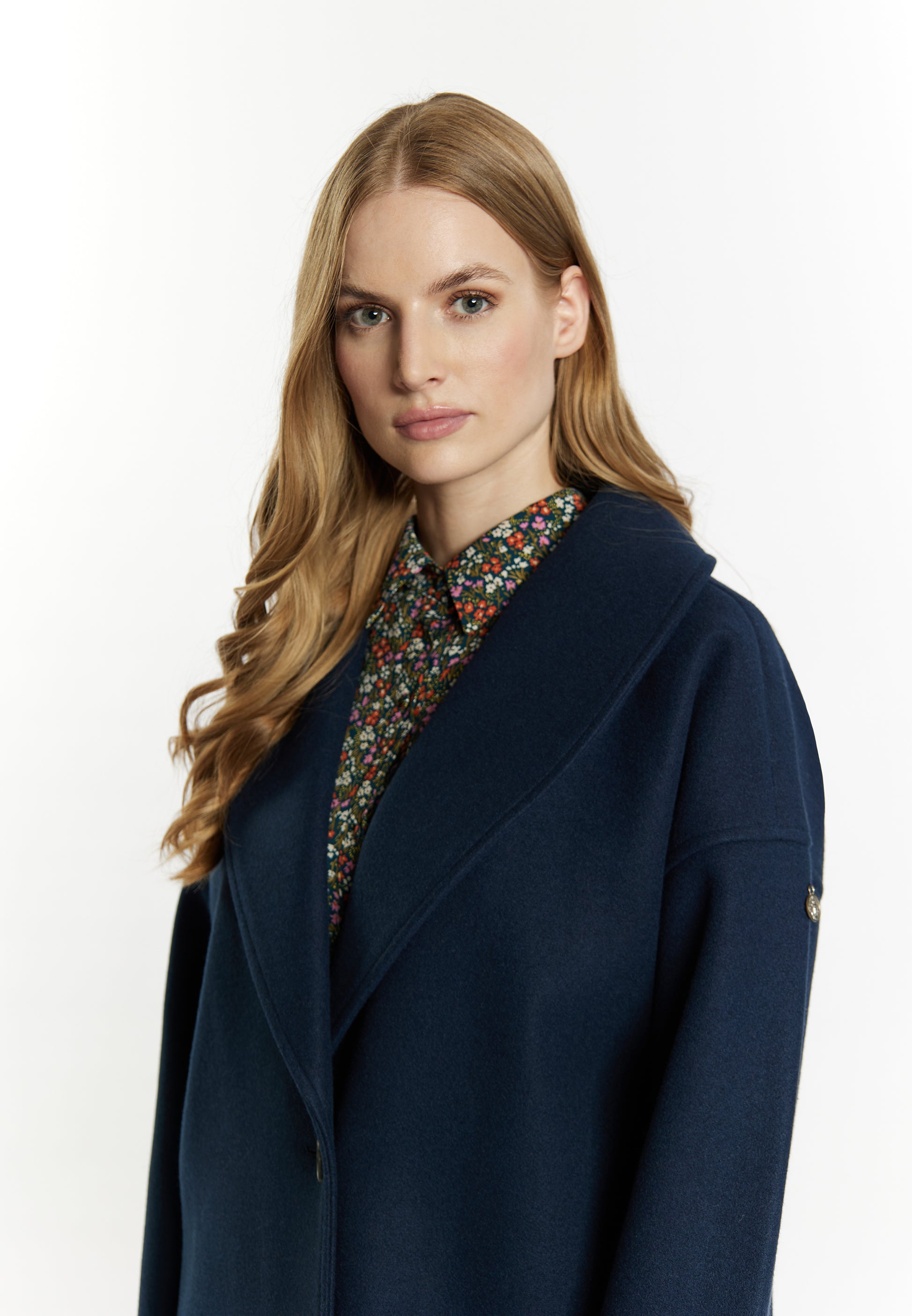 DreiMaster Vintage Women's Transitional Coat In A Wool Look