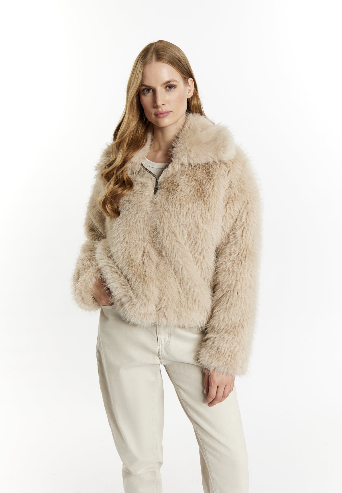 DreiMaster Vintage Women's Jacke aus Webpelz