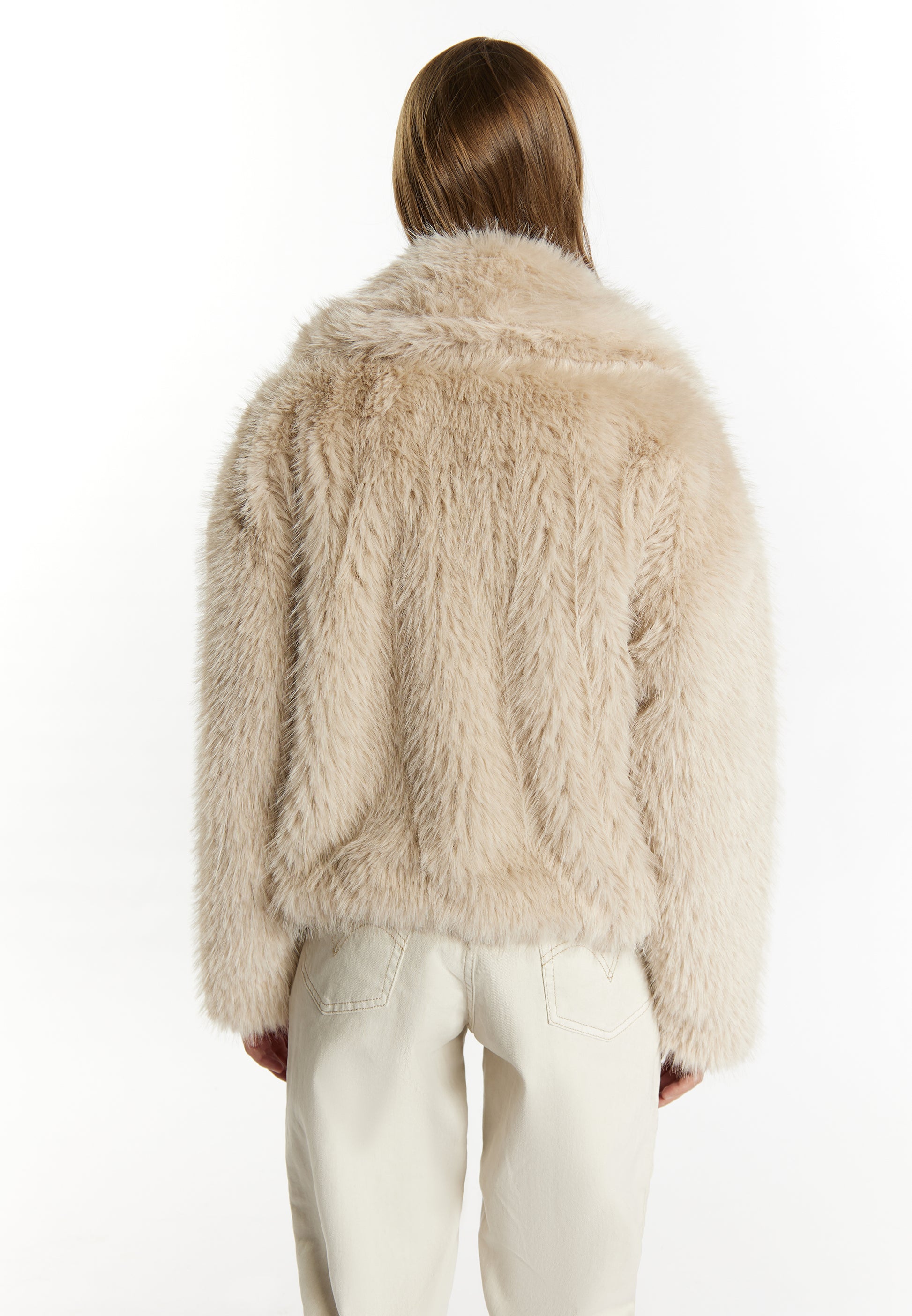 DreiMaster Vintage Damen Kunstpelzjacke