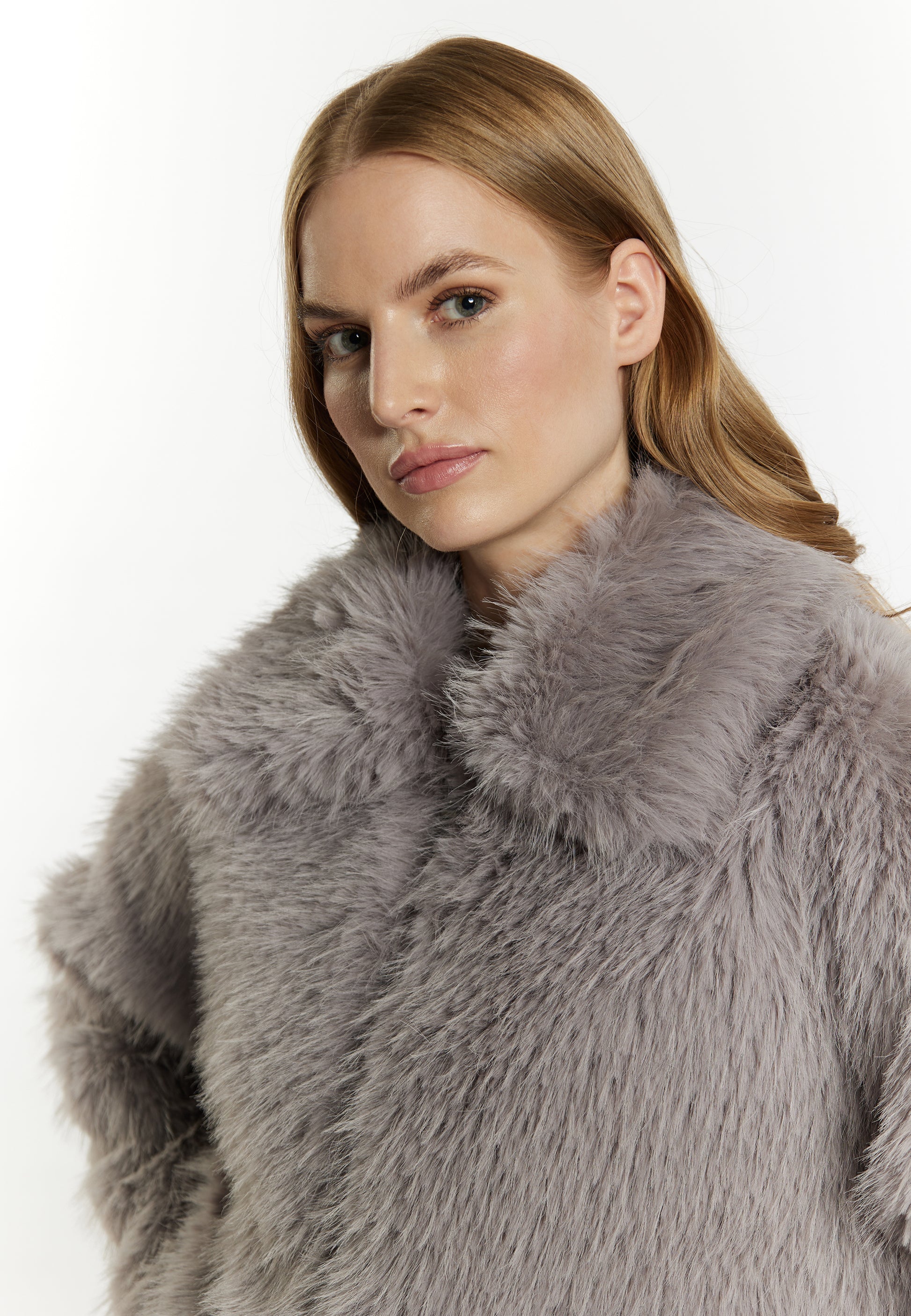 DreiMaster Vintage Damen Kunstpelzjacke