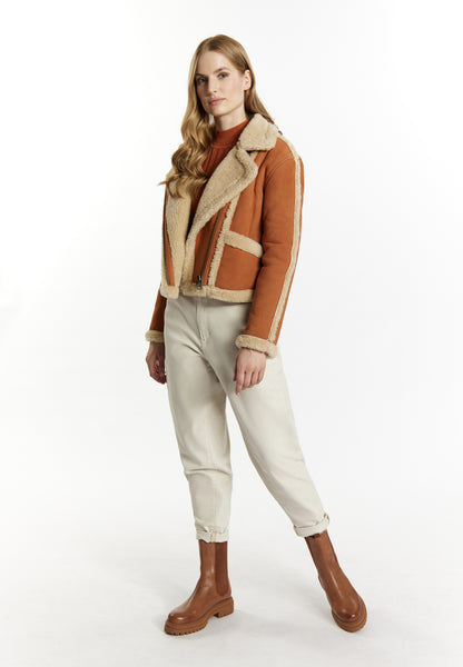 DreiMaster Vintage skórzana kurtka motocyklowa damska