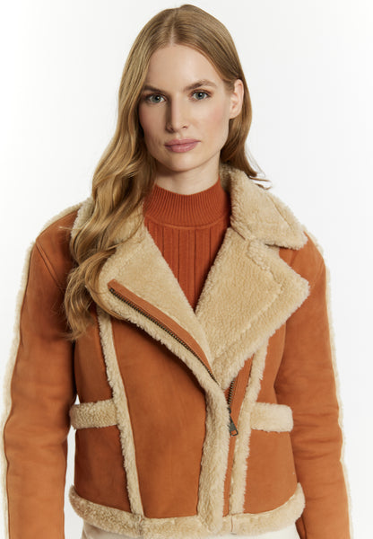 DreiMaster Vintage skórzana kurtka motocyklowa damska