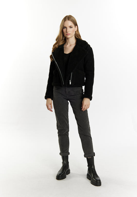 DreiMaster Vintage Damen Leder Bikerjacke