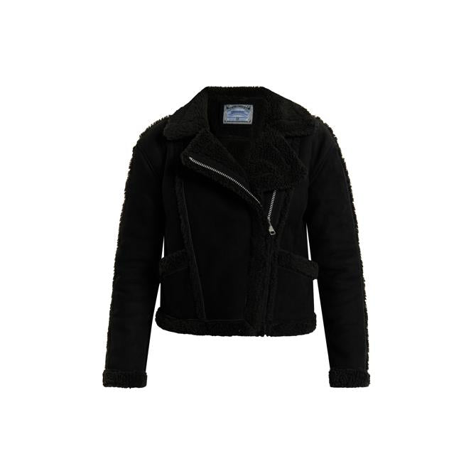 Bikerjacke aus Leder