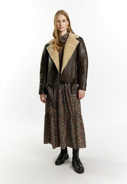 DreiMaster Vintage kurtka skórzana damska