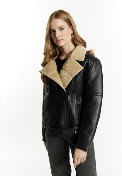 DreiMaster Vintage kurtka skórzana damska