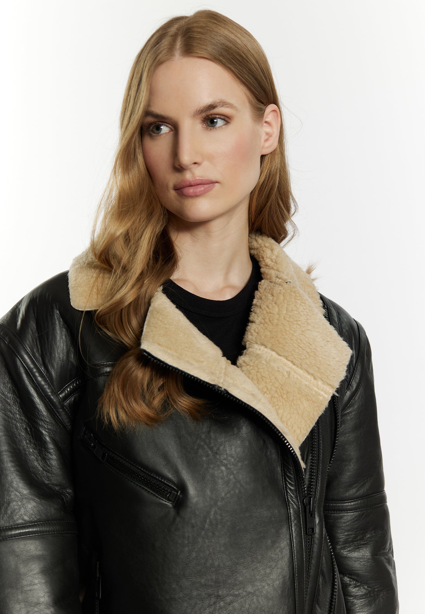 DreiMaster Vintage kurtka skórzana damska