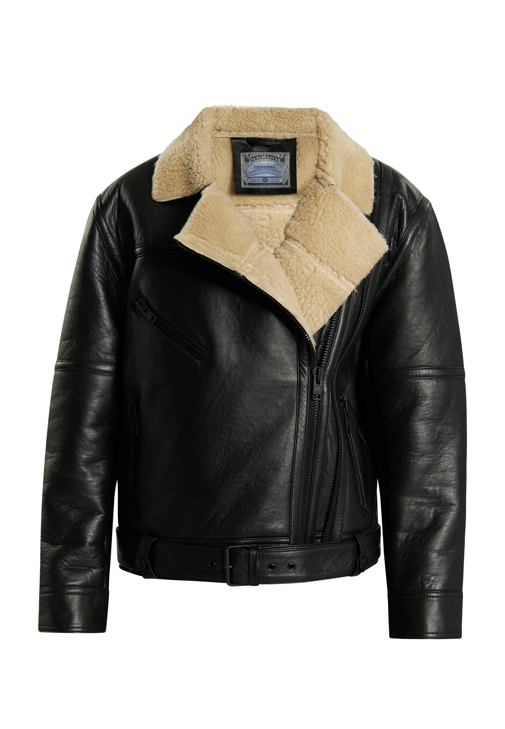 DreiMaster Vintage kurtka skórzana damska