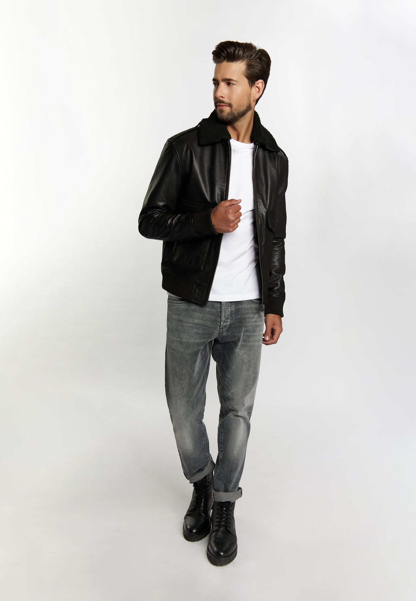 Dreimaster Vintage Men's Leather Jacket
