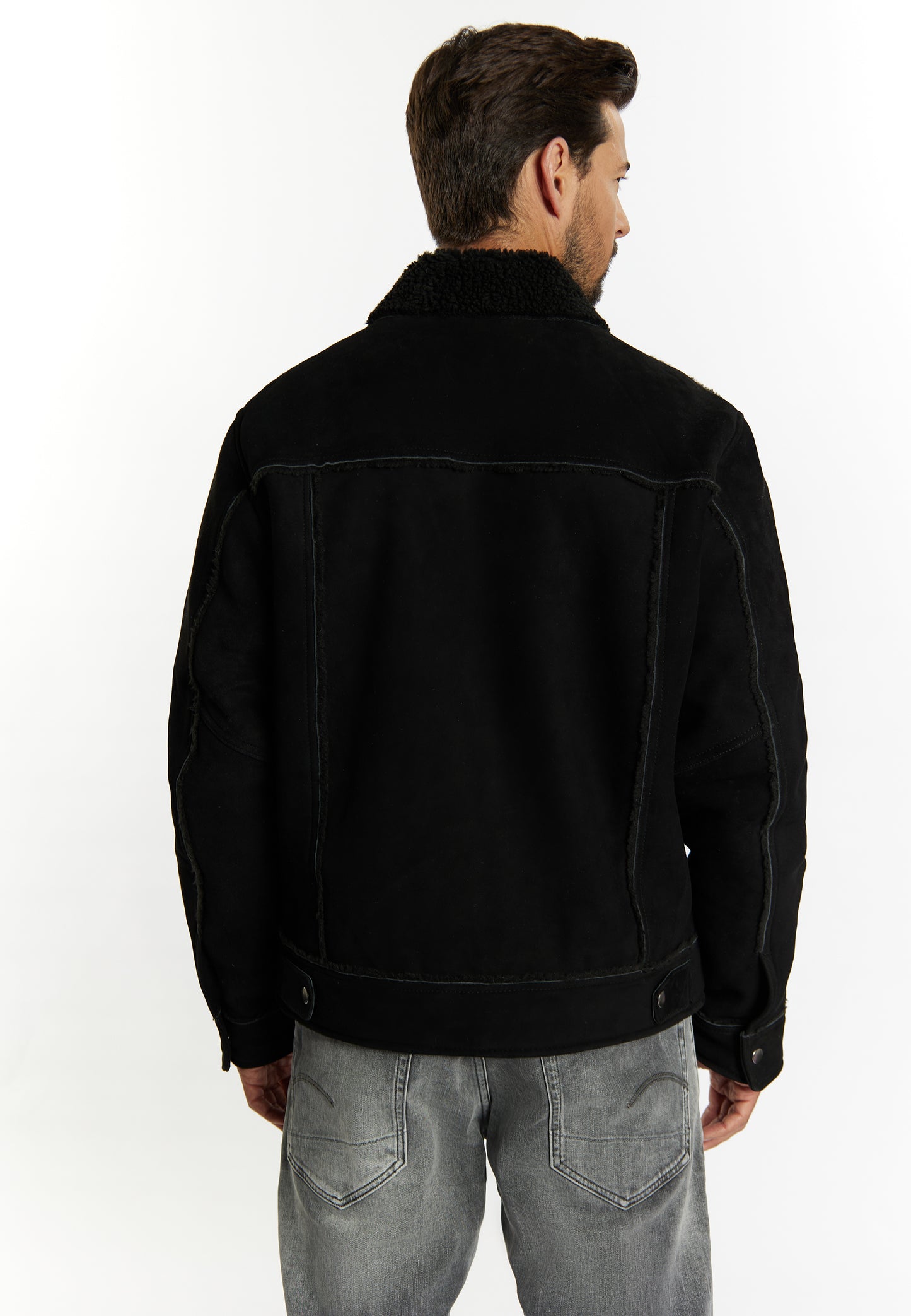 DreiMaster Vintage Herren-Wildlederjacke