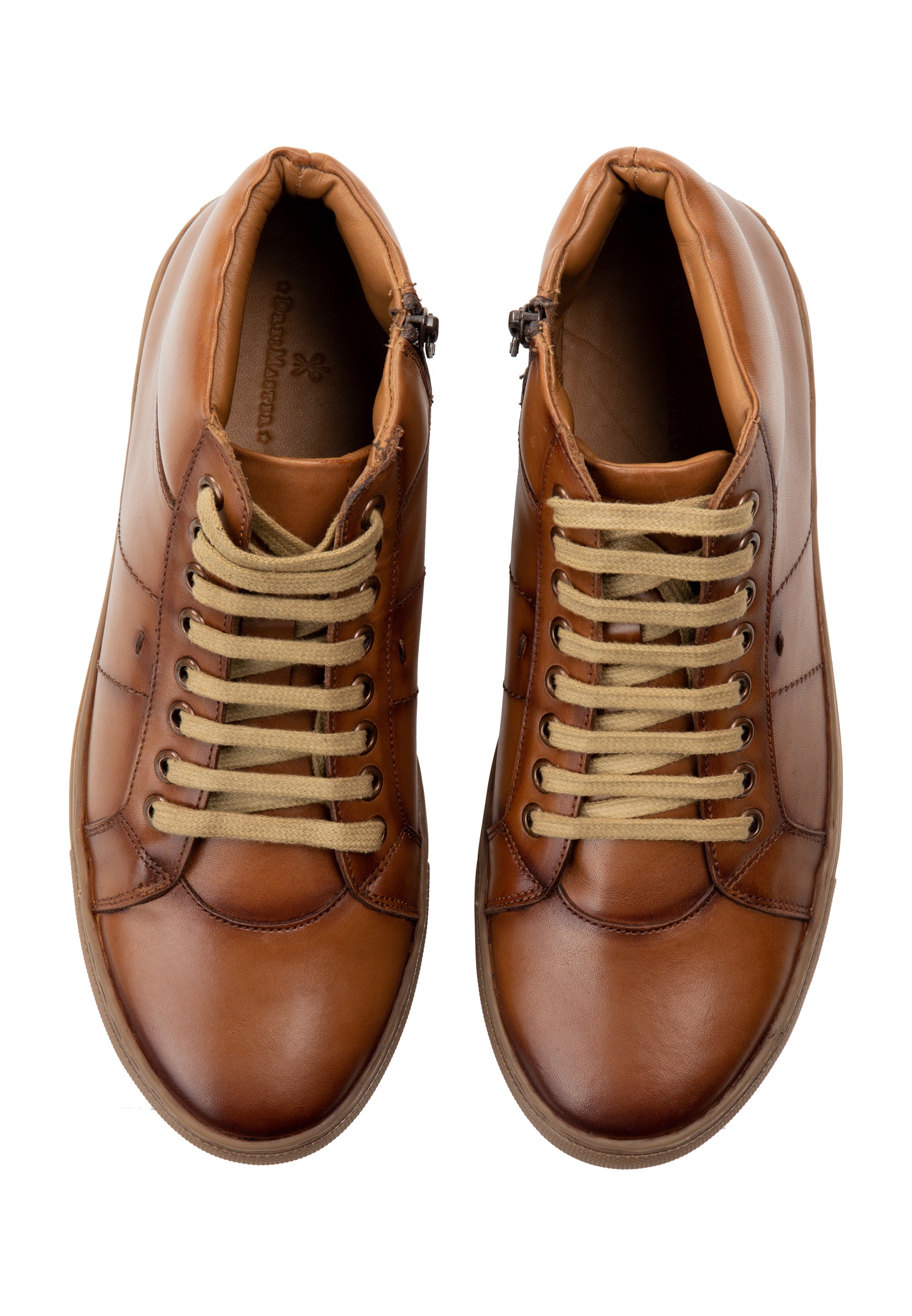 DreiMaster Klassik męskie sznurowane buty za kostkę