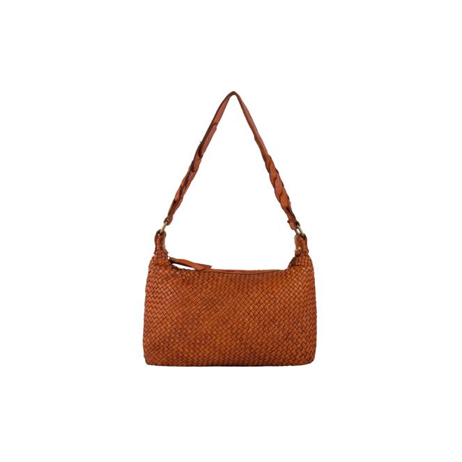 DreiMaster Vintage Damen-Schultertasche aus Leder