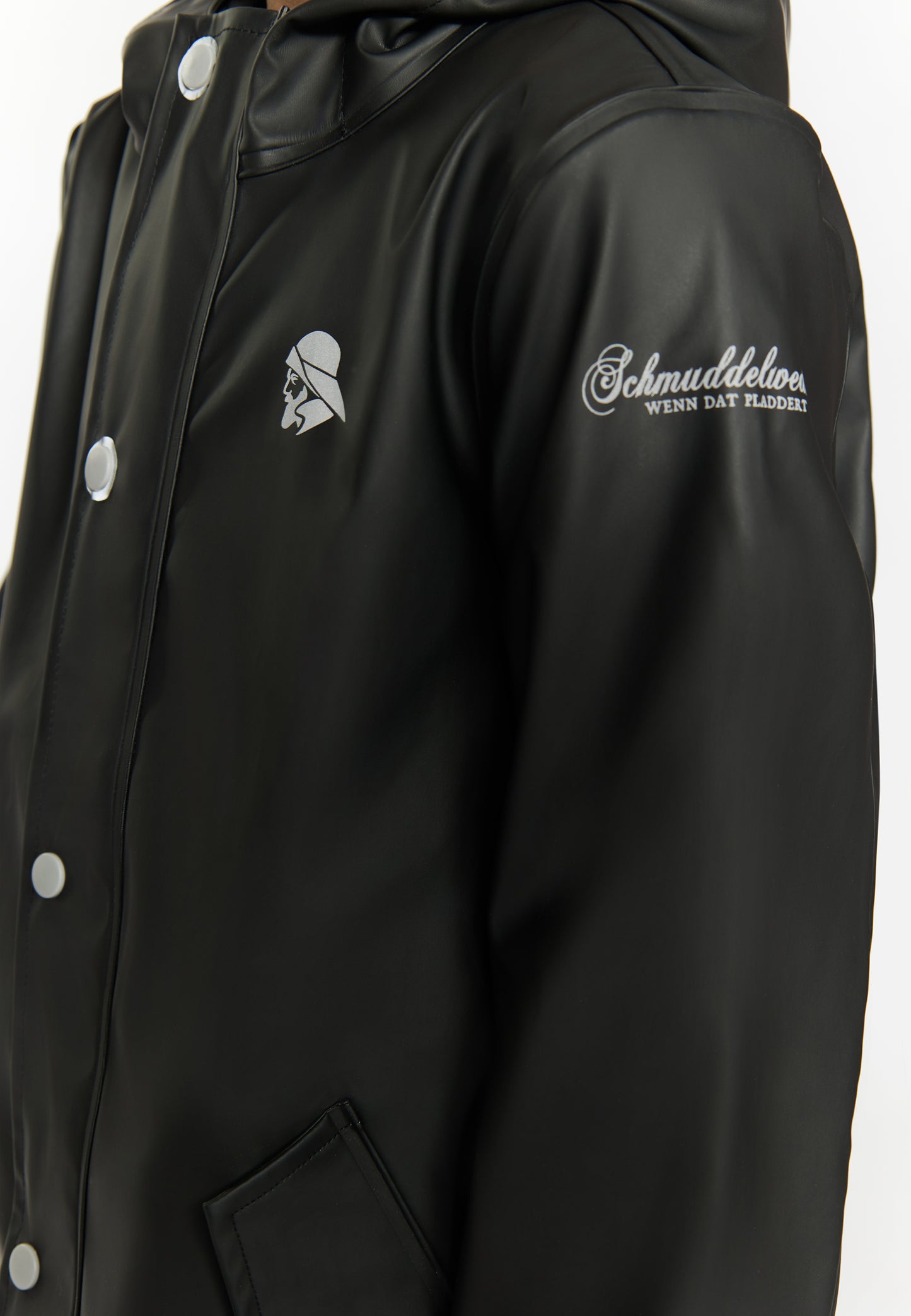 Regenjacke aus recyceltem Material