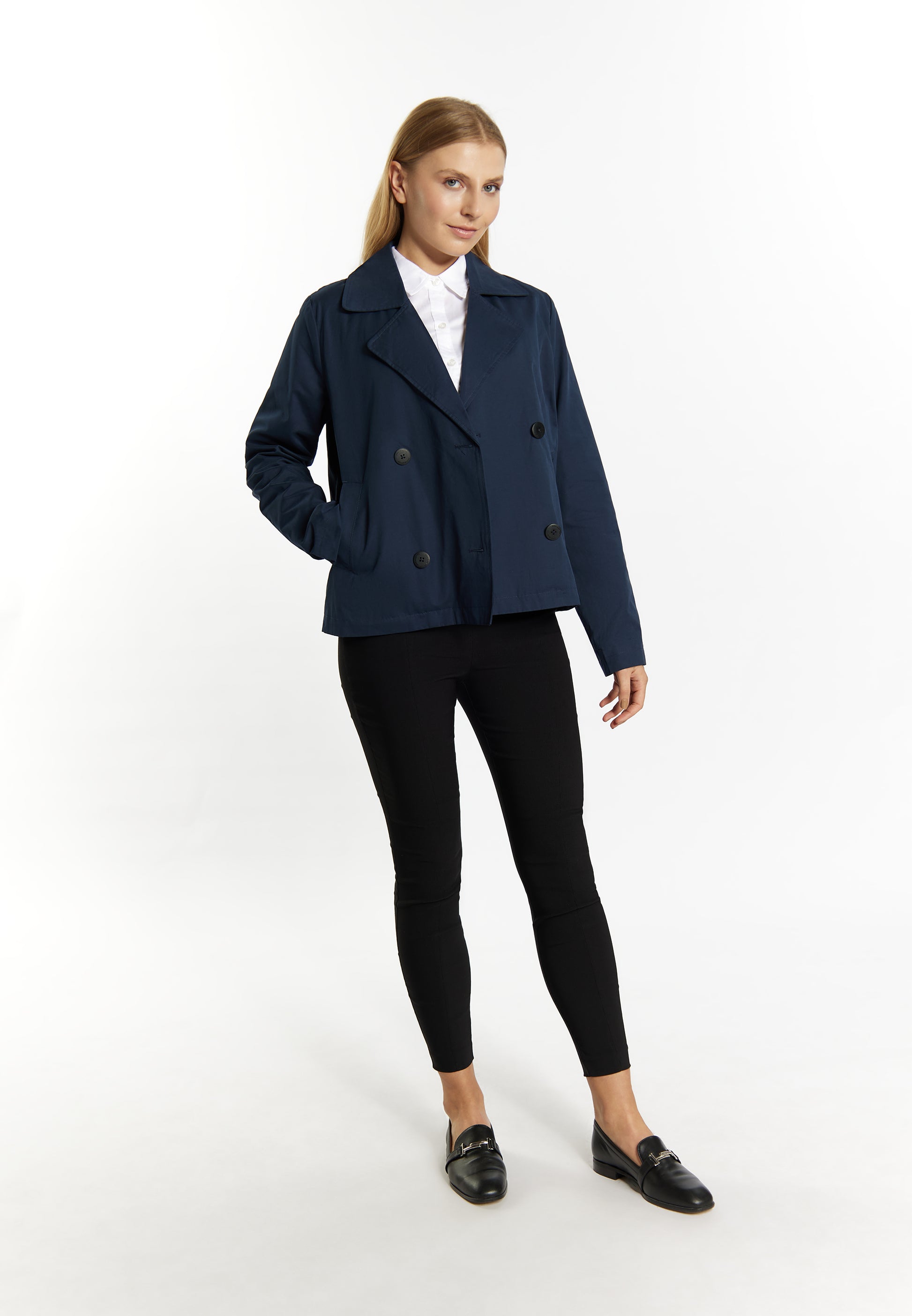 Dreimaster Klassik Women's Short Trench Jacket - Schmuddelwedda Shop
