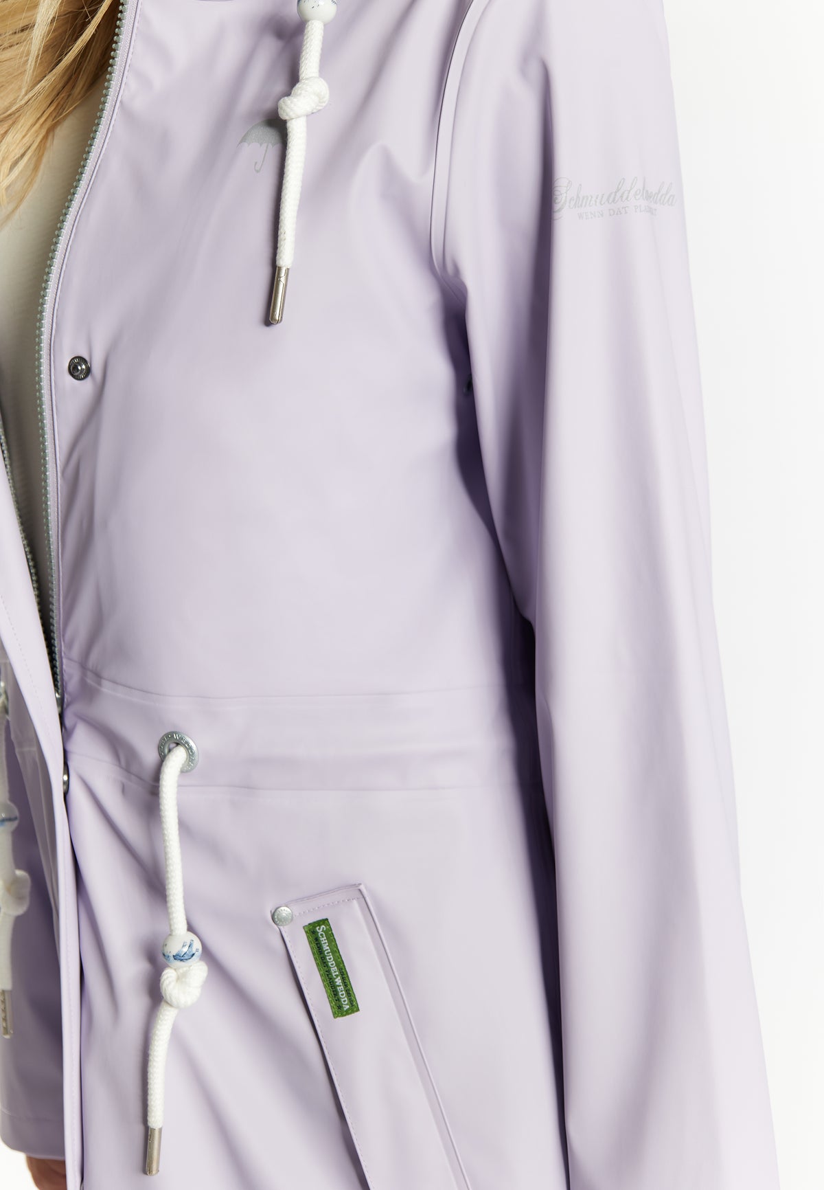 Schmuddelwedda Damen-Regenmantel aus recyceltem Polyester