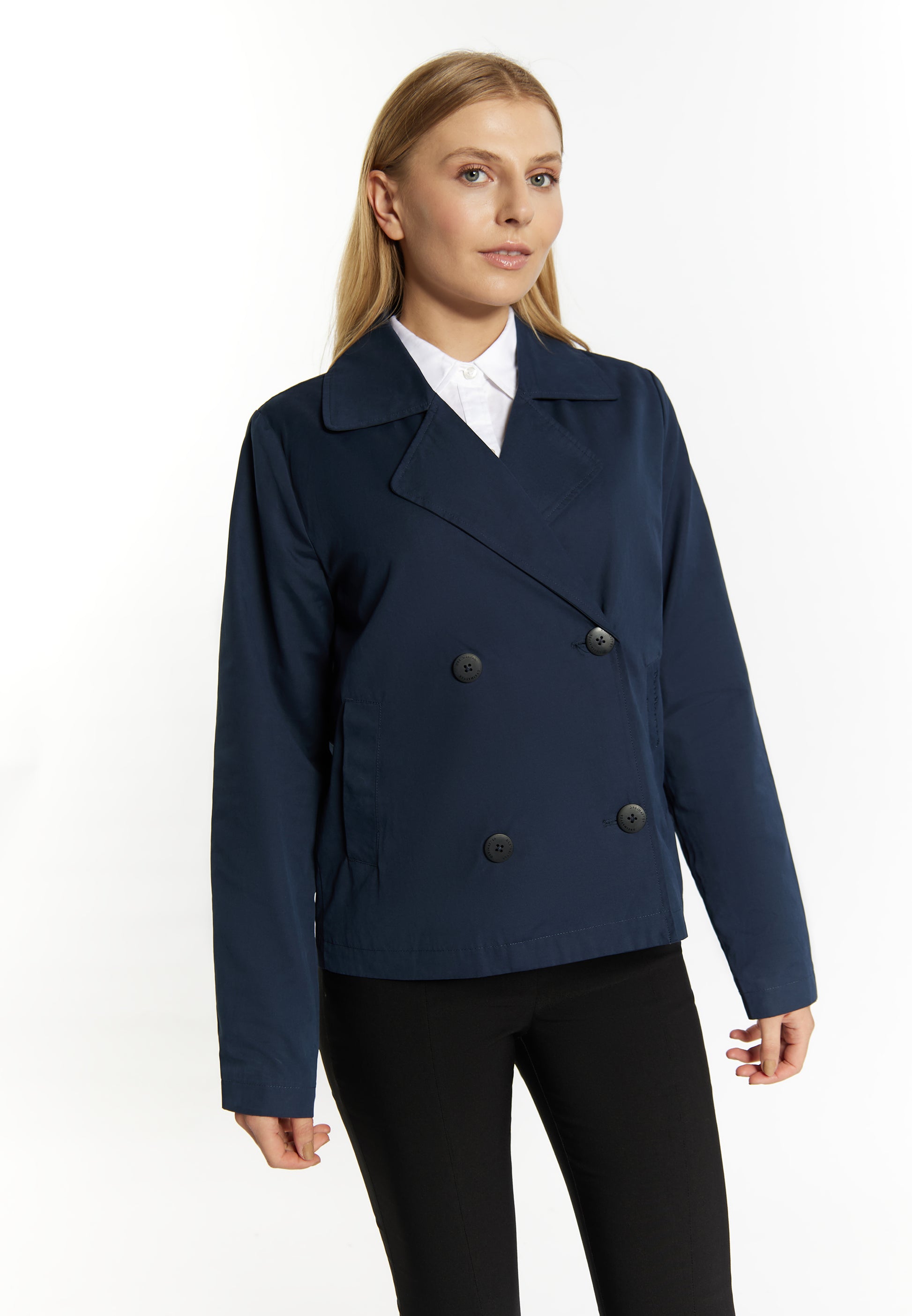 Dreimaster Klassik Women's Short Trench Jacket - Schmuddelwedda Shop