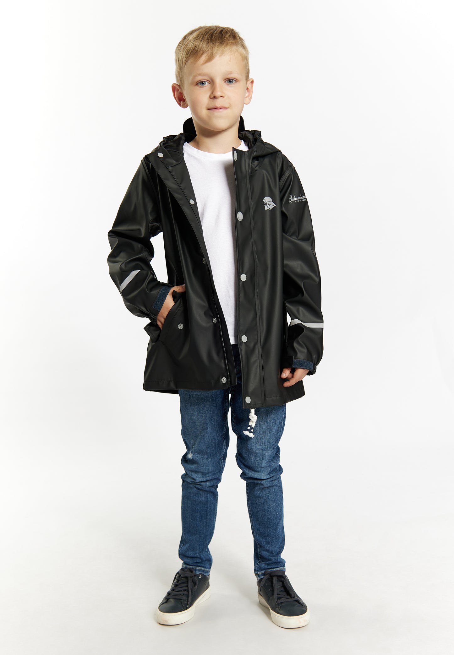 Regenjacke aus recyceltem Material