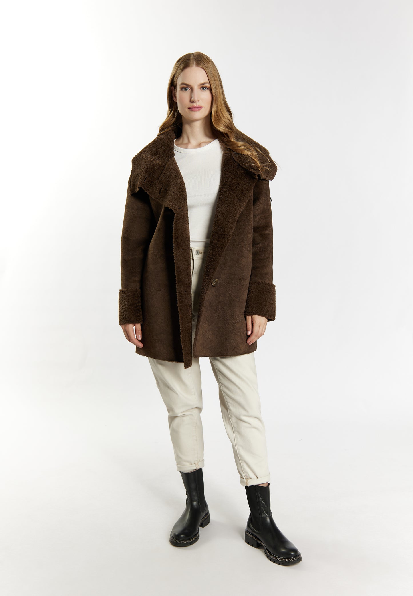 Jacke aus Fellimitat