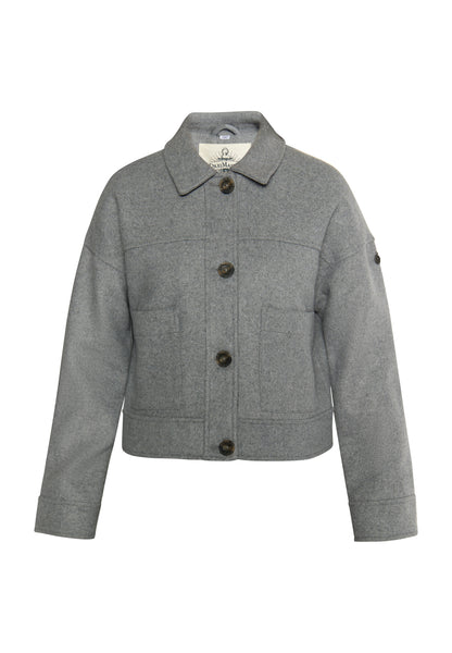 DreiMaster Vintage kurtka przejściowa damska wykonana z mieszanki wełny