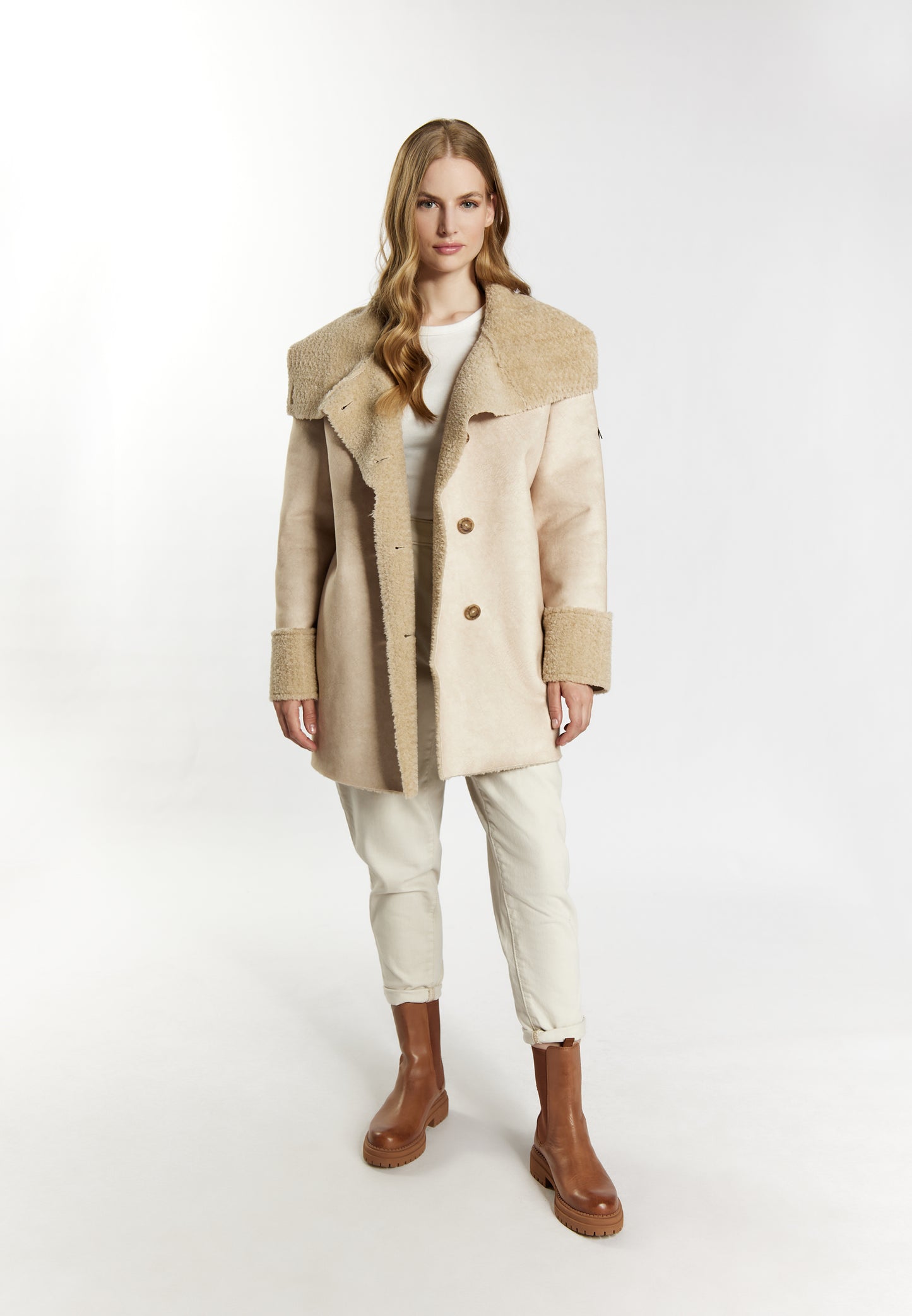 Jacke aus Fellimitat