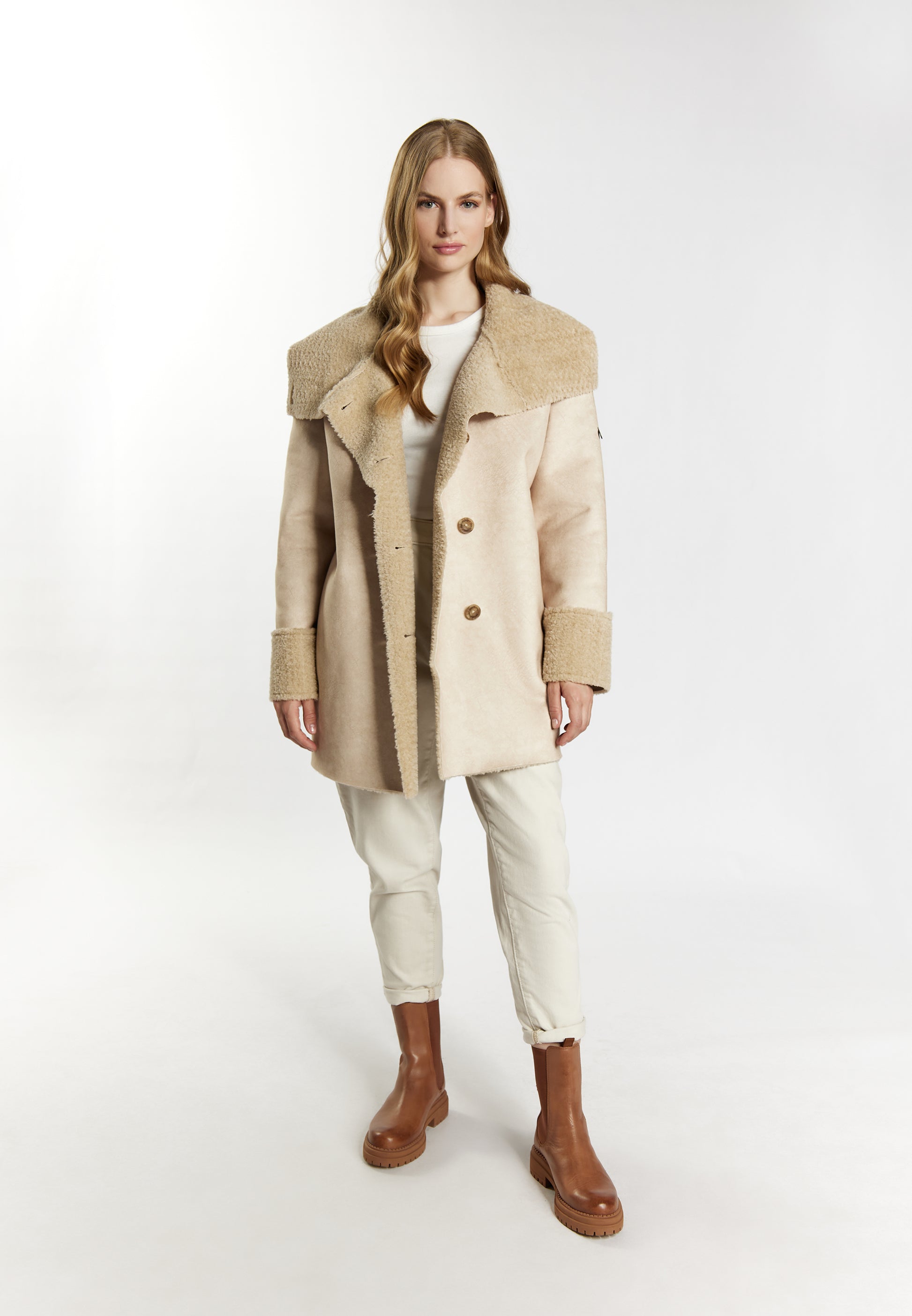 Jacke aus Fellimitat