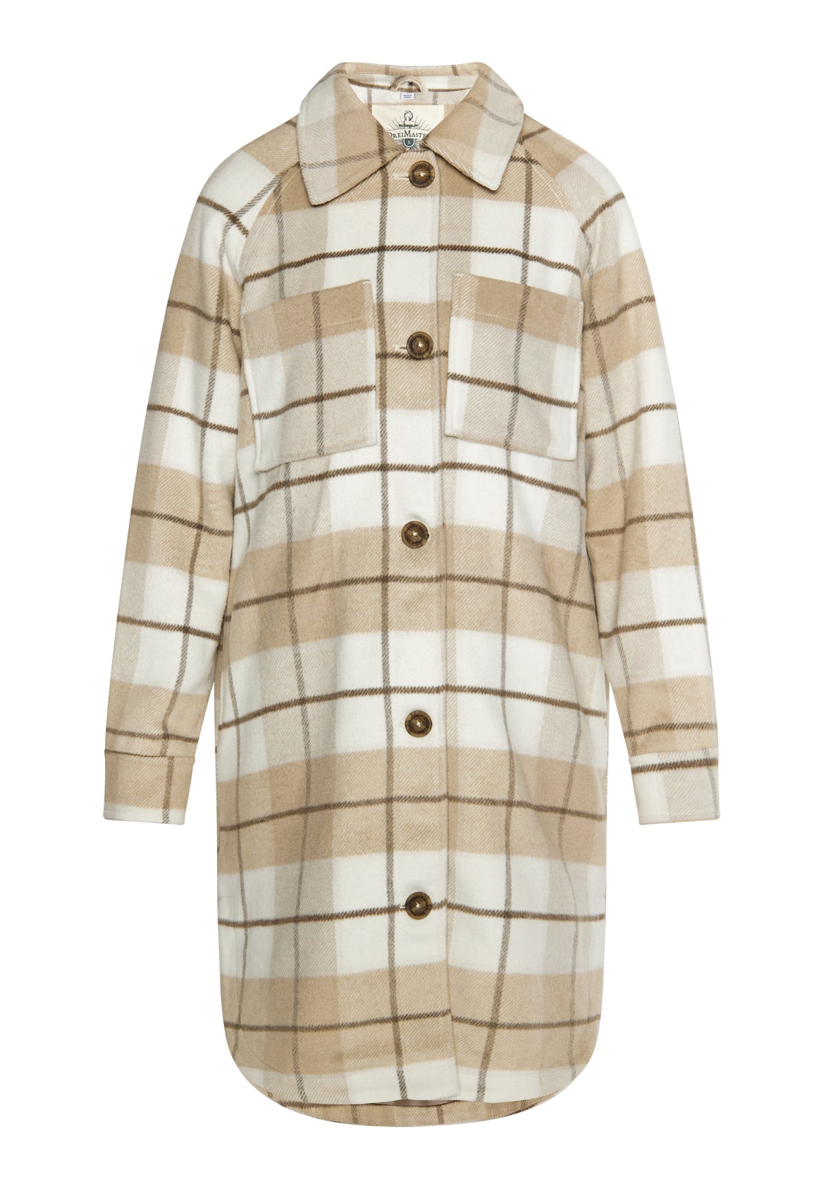 DreiMaster Vintage Women's Hemdjacke mit Karomuster