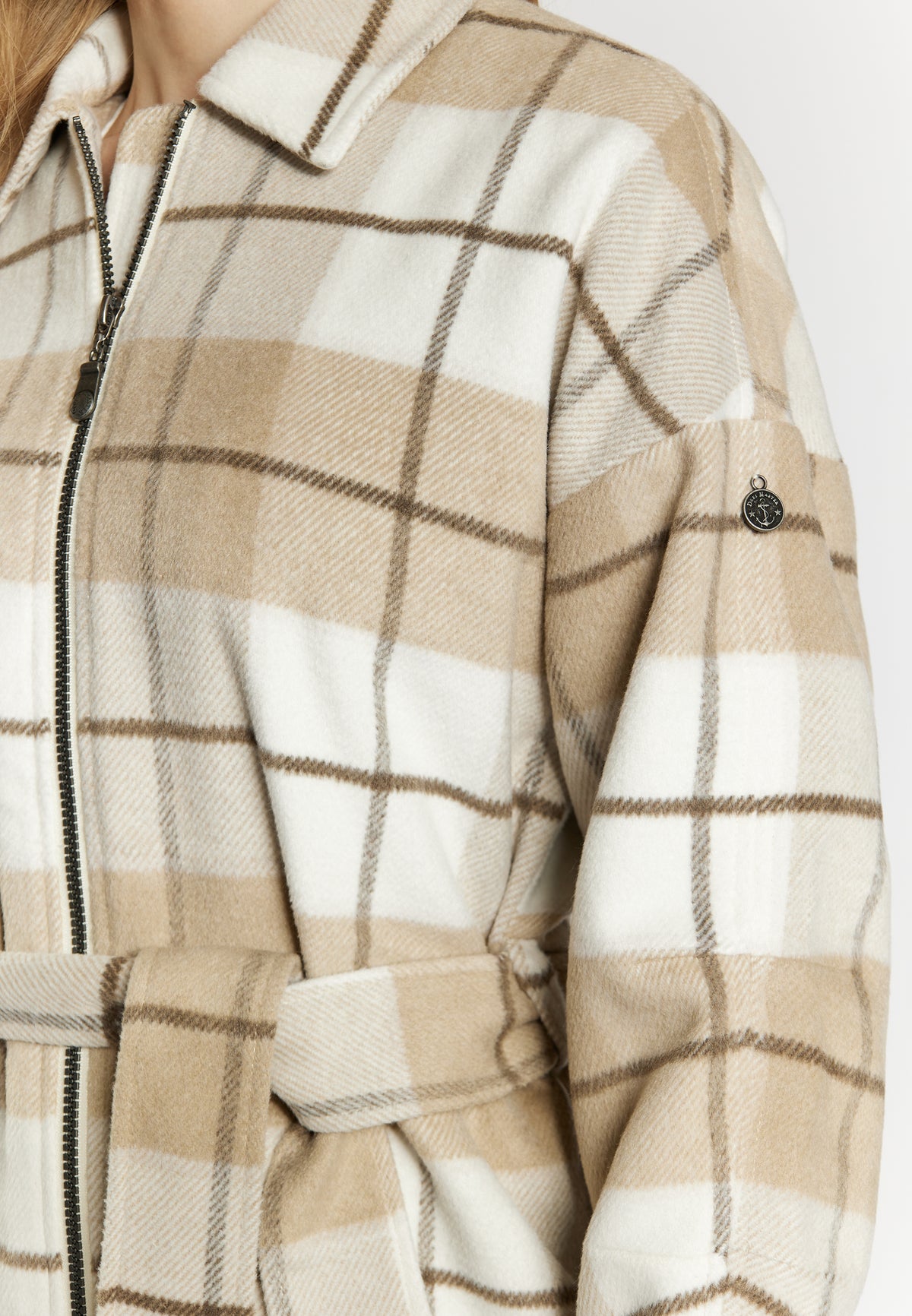 DreiMaster Vintage Women's Übergangsjacke mit Karomuster