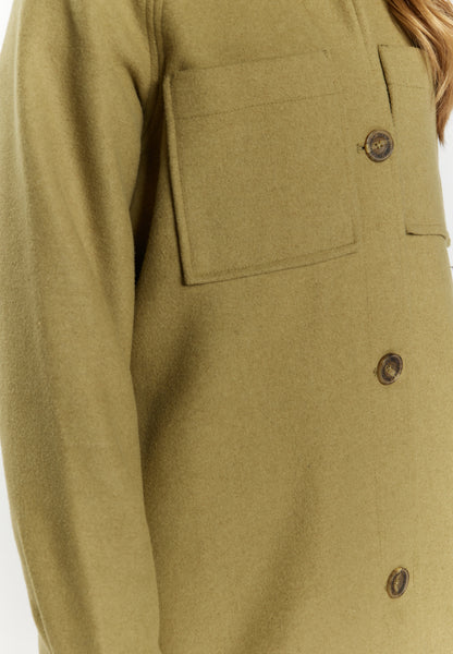 DreiMaster Vintage Damen Übergangsjacke aus einer Wollmischung gefertigt