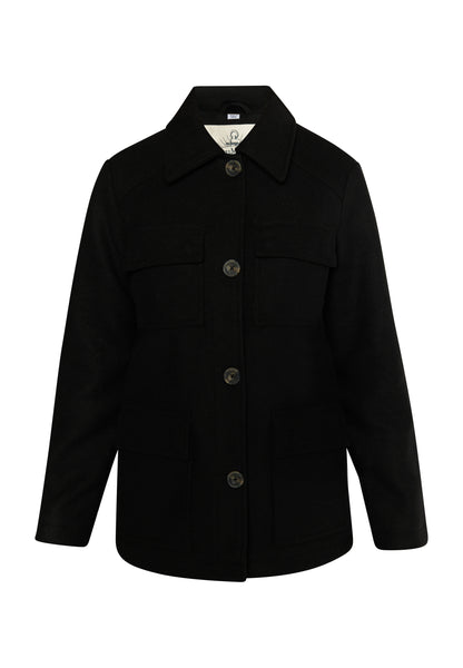 DreiMaster Vintage kurtka przejściowa damska wykonana z mieszanki wełny