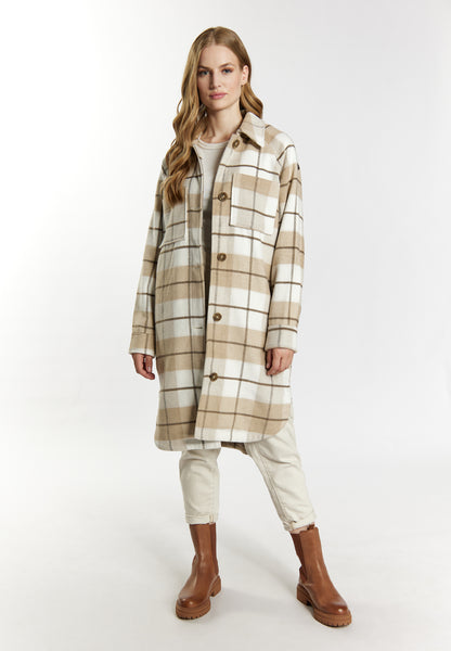 Dreimaster Vintage Damen-Hemdjacke mit Karomuster