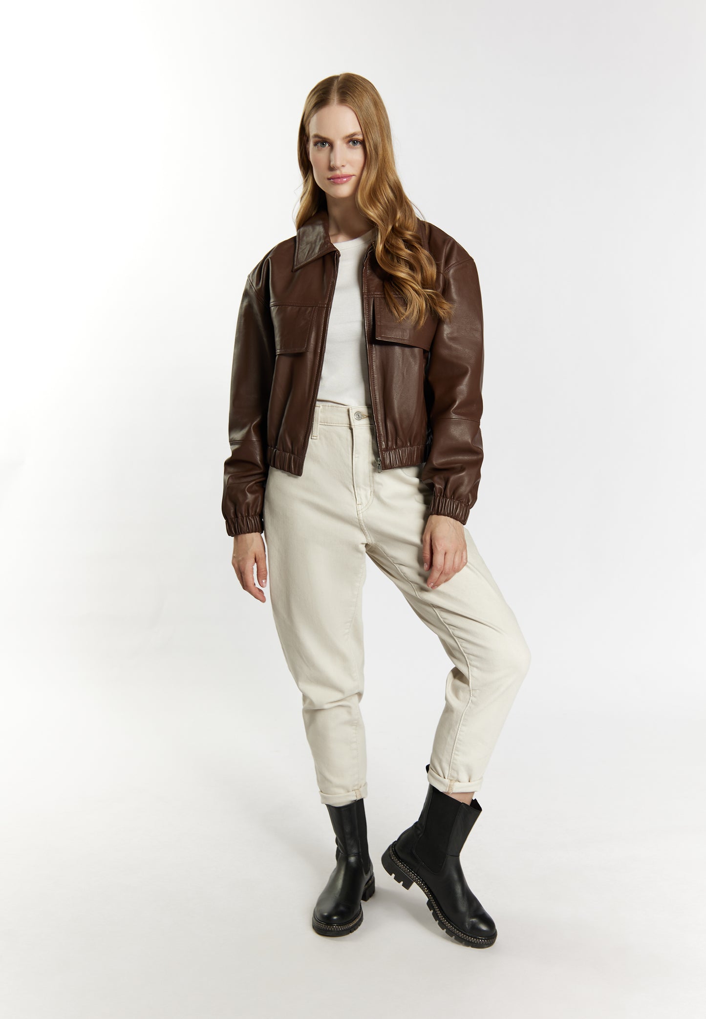 Dreimaster Vintage Women's Leather Blouson