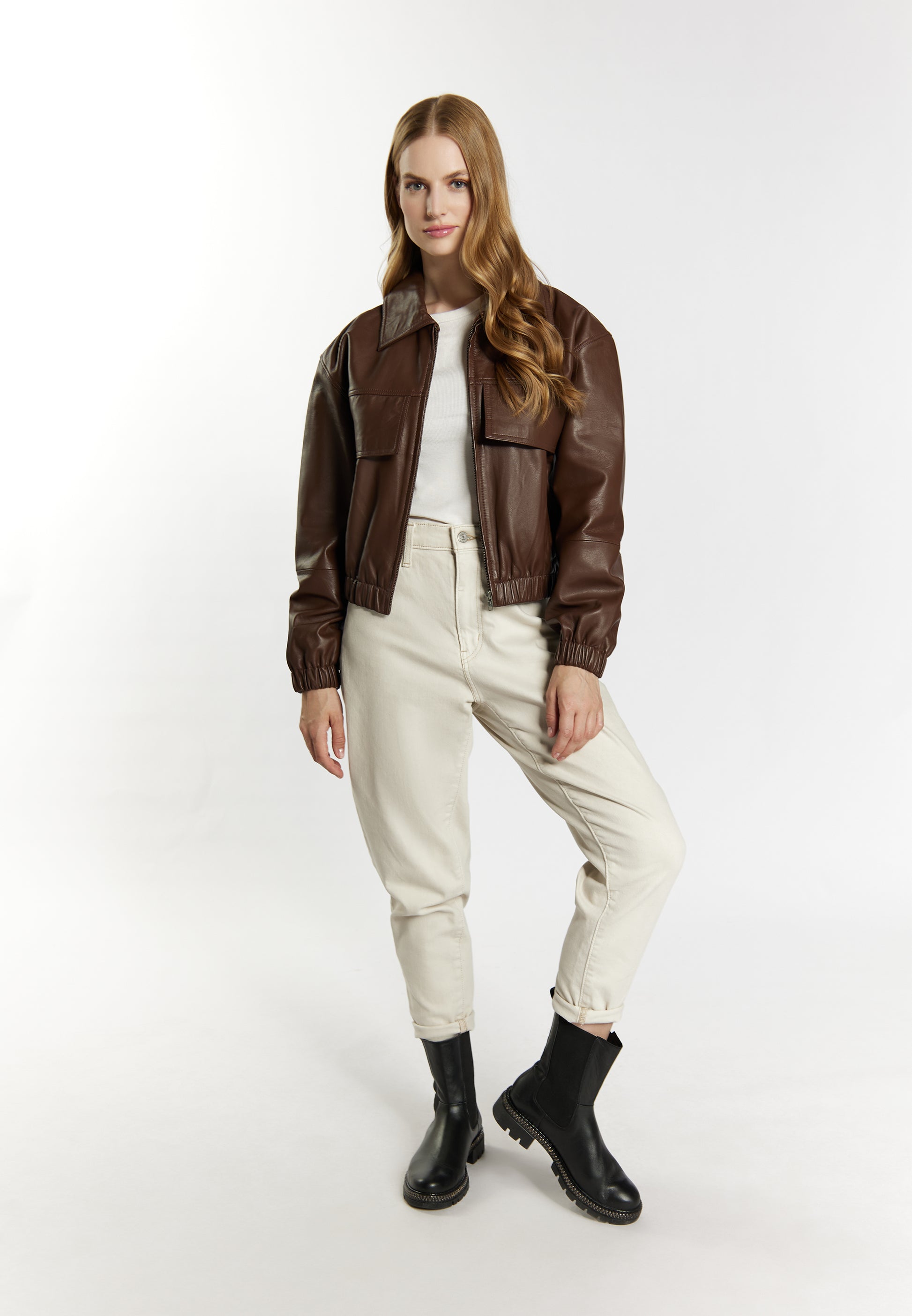 DreiMaster Vintage Damen Lederblouson