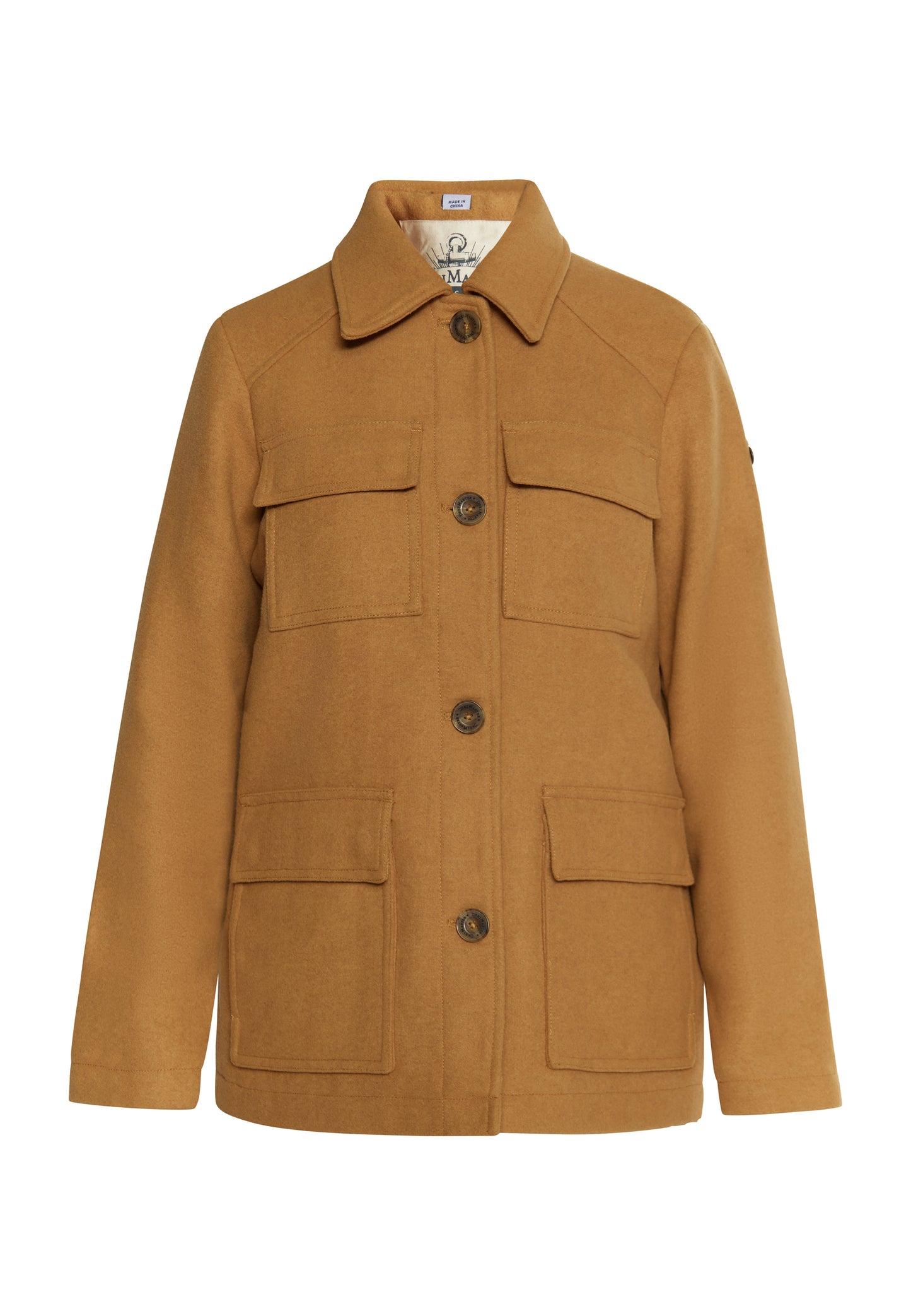 DreiMaster Vintage kurtka przejściowa damska wykonana z mieszanki wełny