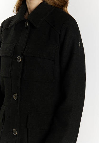 DreiMaster Vintage kurtka przejściowa damska wykonana z mieszanki wełny