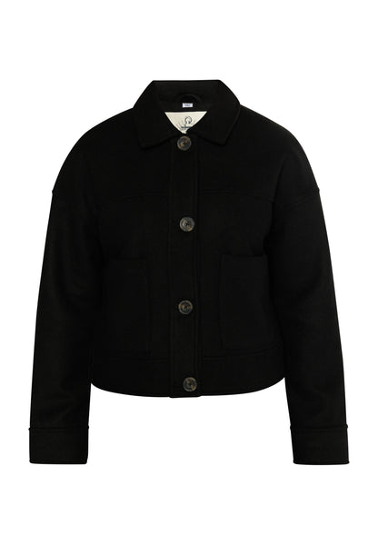 DreiMaster Vintage Damen Übergangsjacke aus einer Wollmischung gefertigt