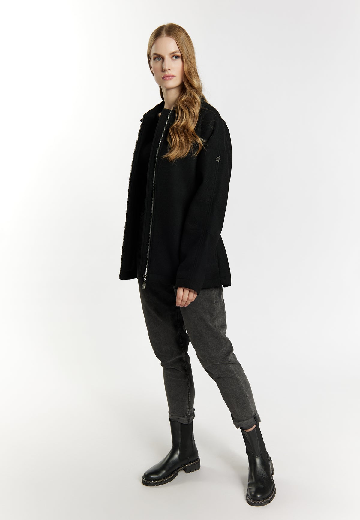 DreiMaster Vintage Women's Übergangsjacke aus Wollgemisch