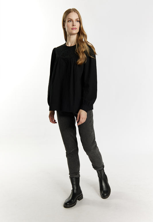 DreiMaster Vintage bluzka z długim rękawem damska