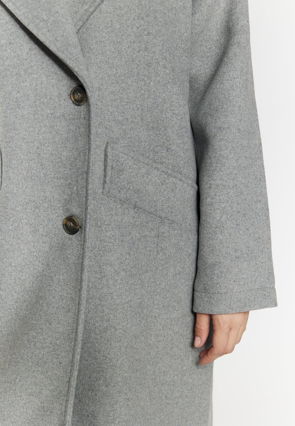 DreiMaster Vintage Women's Übergangsmantel aus Wollgemisch