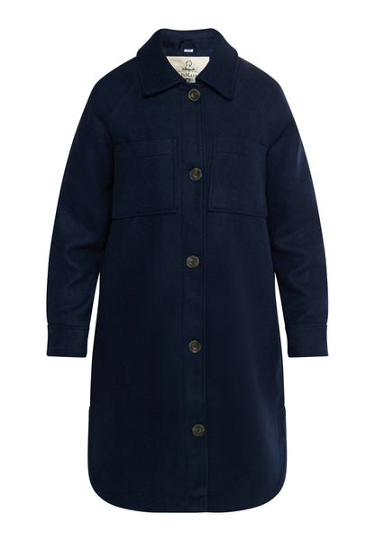 DreiMaster Vintage Damen Übergangsjacke aus einer Wollmischung gefertigt