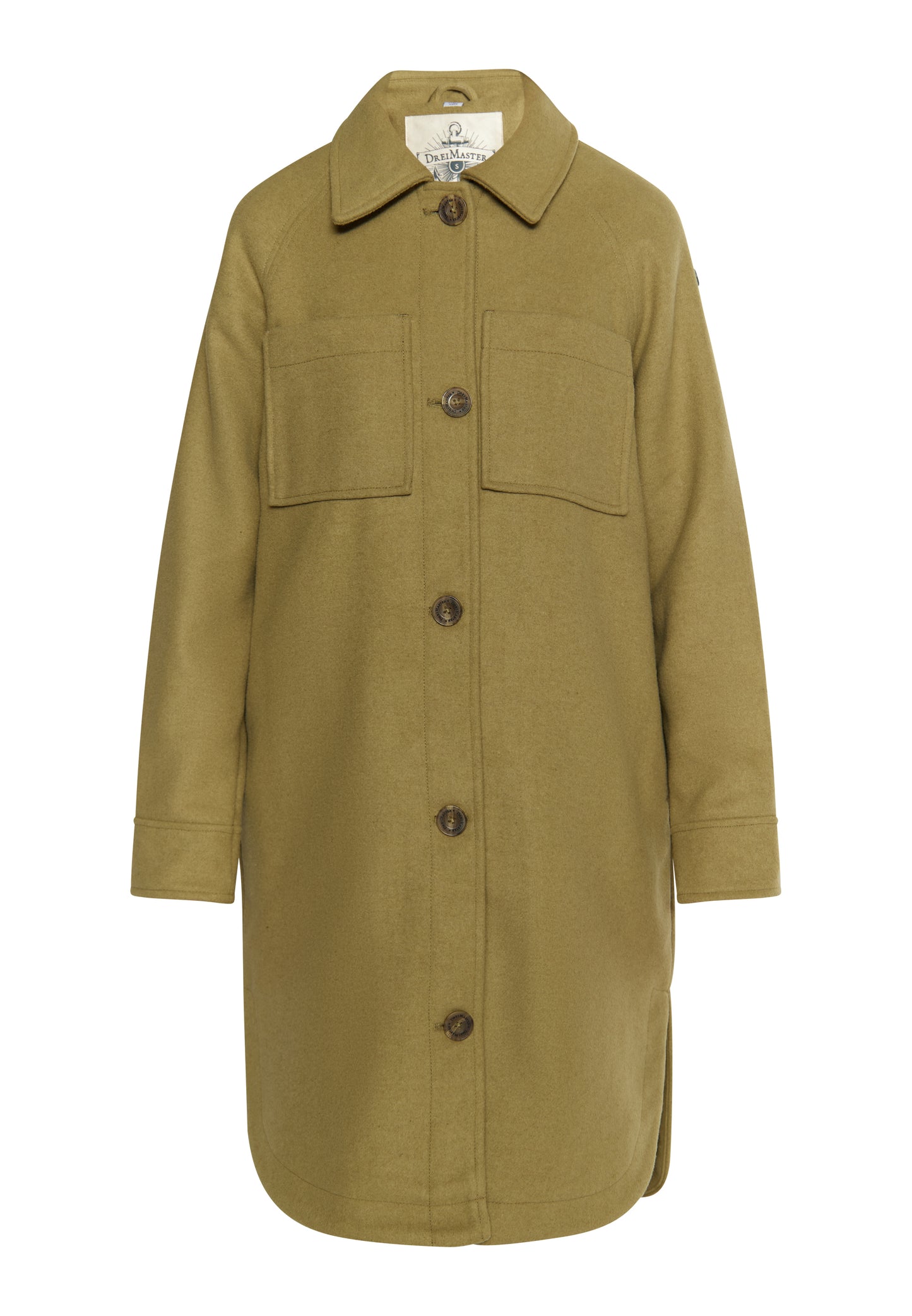 DreiMaster Vintage Damen Übergangsjacke aus einer Wollmischung gefertigt