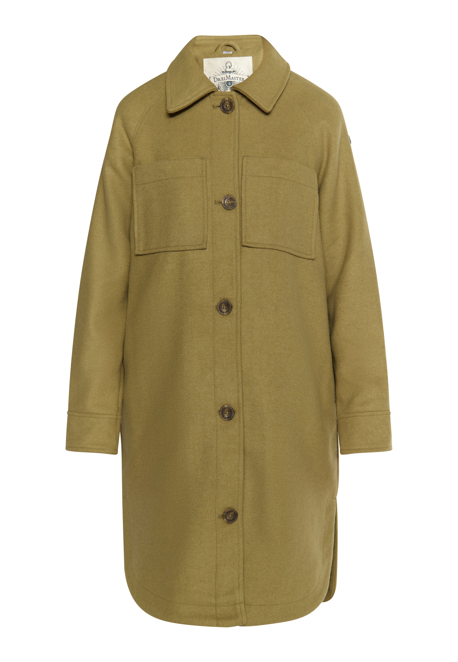 DreiMaster Vintage Damen Übergangsjacke aus einer Wollmischung gefertigt