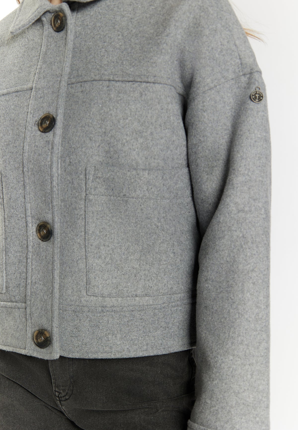 DreiMaster Vintage Women's Übergangsjacke aus Wollgemisch