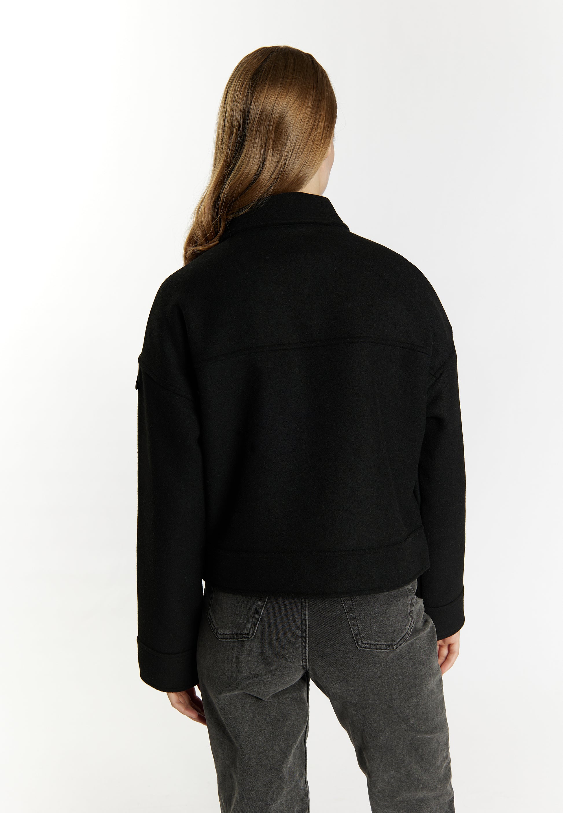 DreiMaster Vintage Damen Übergangsjacke aus einer Wollmischung gefertigt