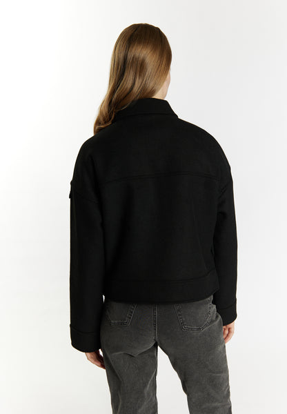 DreiMaster Vintage Damen Übergangsjacke aus einer Wollmischung gefertigt