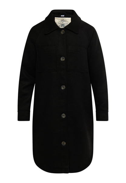 DreiMaster Vintage Damen Übergangsjacke aus einer Wollmischung gefertigt