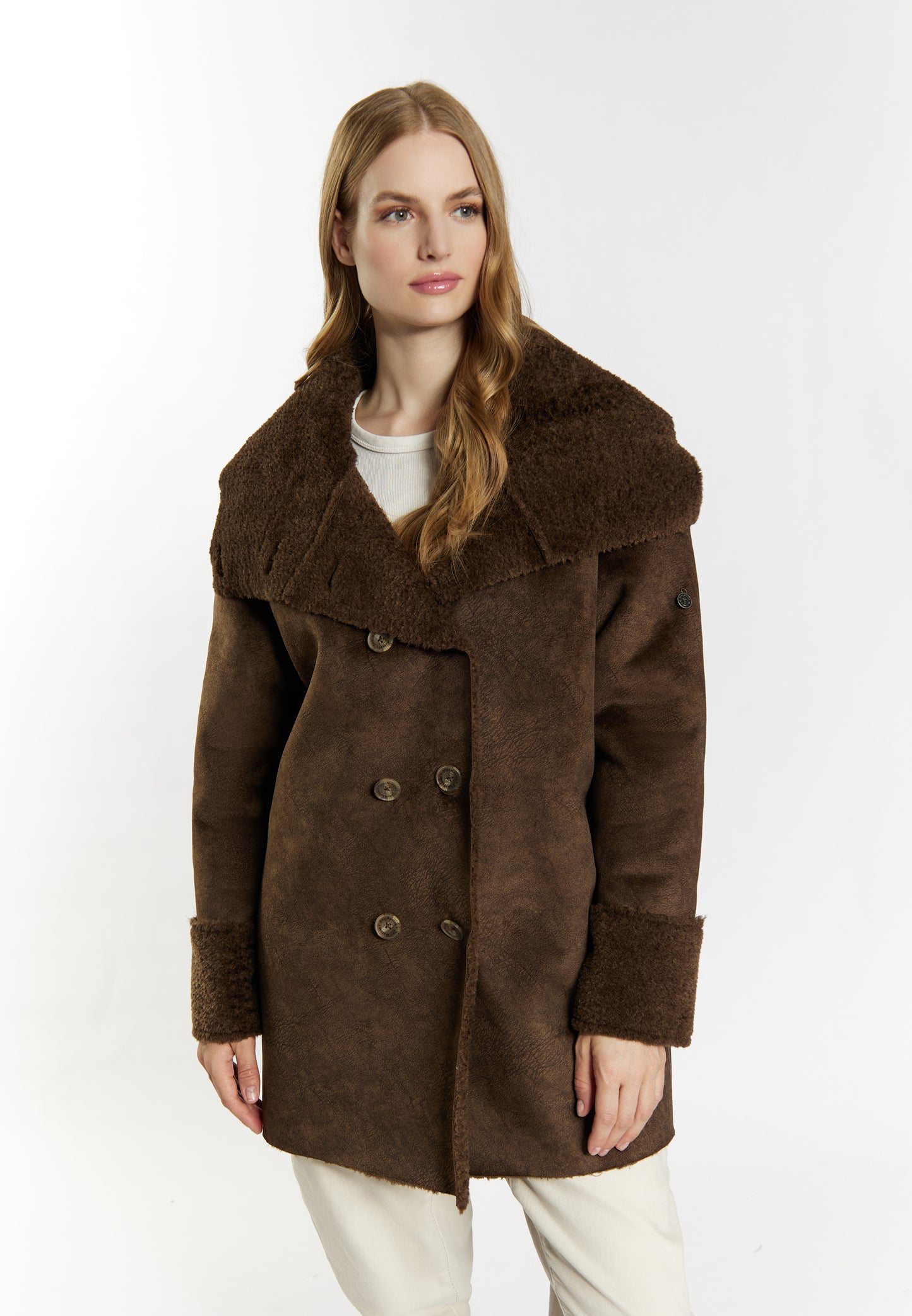 Jacke aus Fellimitat