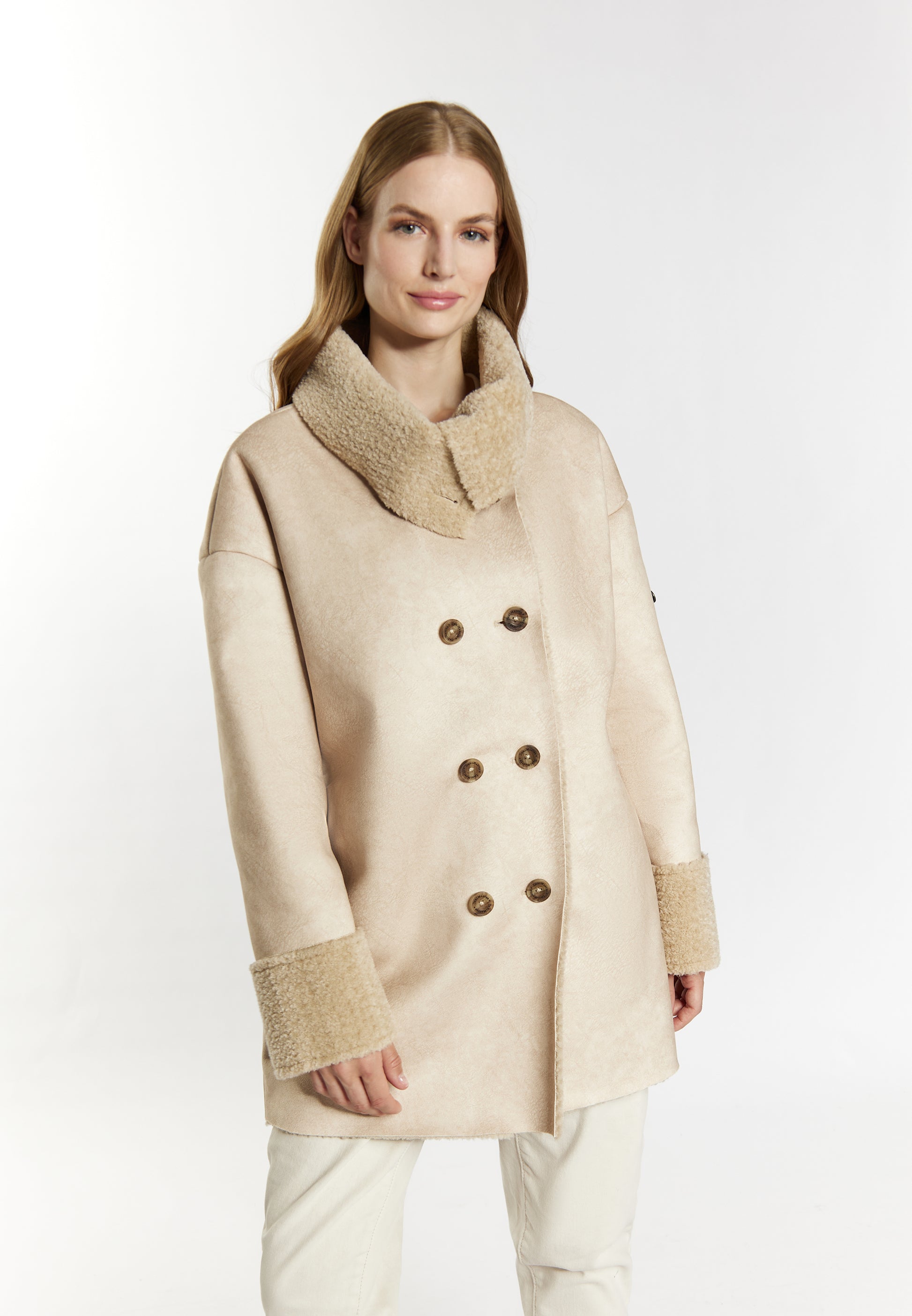 Jacke aus Fellimitat