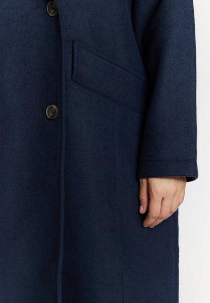 DreiMaster Vintage Damen Übergangsmantel aus Wollmischung