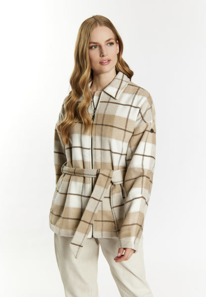DreiMaster Vintage Women's Übergangsjacke mit Karomuster