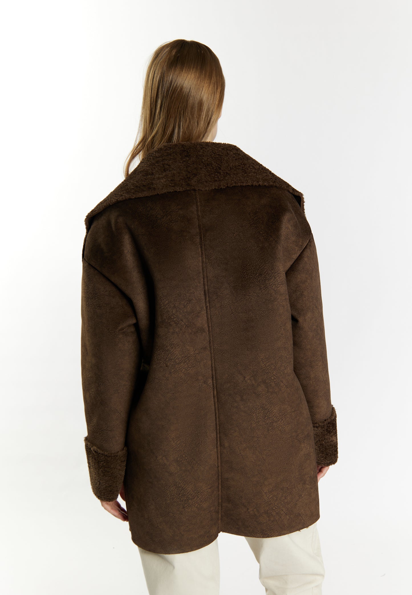 Dreimaster Vintage Damen Kunstpelzjacke